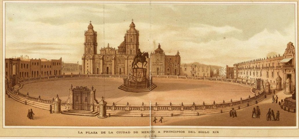 1885 la plaza de la ciudad de mexico a principios del siglo XIX aNTONIO gARCIA cUBAS.jpg