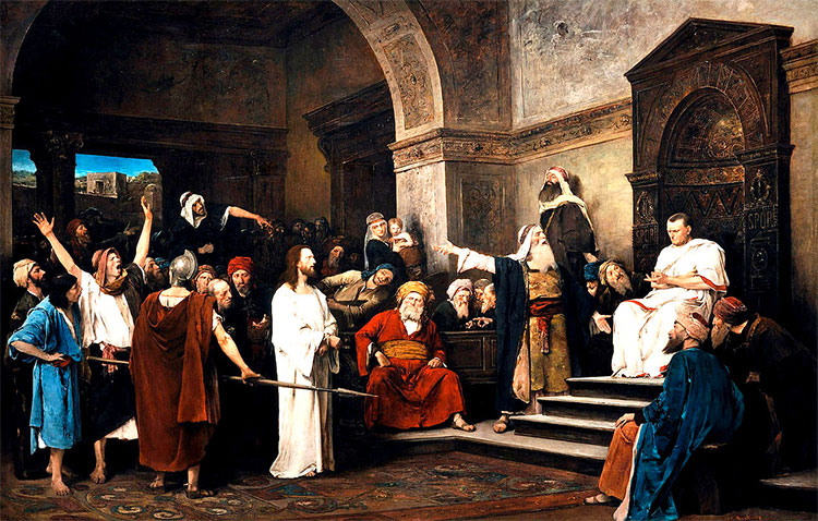 Christ before Pilate, Mihály Munkácsy, 1881.jpg