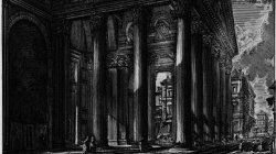 Internal view of the Pantheon's Pronaos