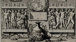 Sides and section of the urn. Figures engraved by Barbault.
