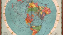 1944 CBS American School of the Air Age Map of the World