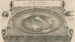 1893 Map of the Square and Stationary Earth