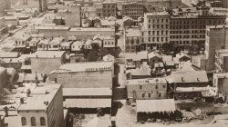 1858 View from the Chicago Court House Cupola - West
