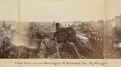 Boston Fire of 1872. View from Washington & Bromfield