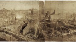 Boston Fire of 1872. City ruins after the fire