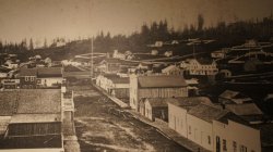 Seattle, Commercial Street aka 1st Avenue South, ca. 1864