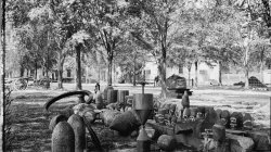 Confederate Torpedoes, Shot, and Shell in the Arsenal Yard