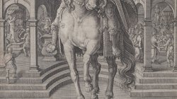 Equestrian statue of Julius Caesar.