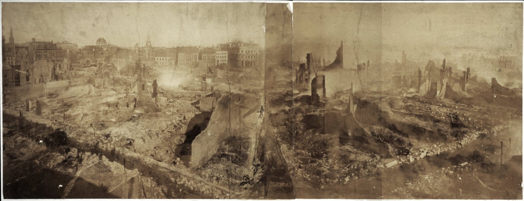 Boston Fire of 1872. City ruins after the fire | KD's Stolen History Blog